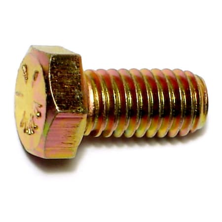 Midwest Fastener Grade 8, 3/8"-16 Hex Head Cap Screw, Zinc Yellow Steel, 3/4 in L, 50 PK 00692